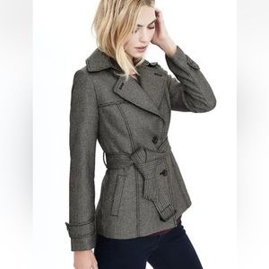 Banana Republic Houndstooth Short Jacket Coat Blazer Color Tipo Size US4